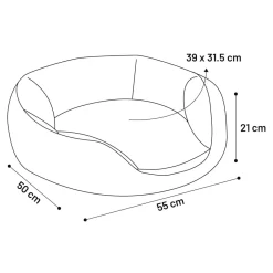 FLAMINGO Hundebett Mit Reißverschluss Marlena 55x50x21 Cm 11 FLAMINGO Hundebett Mit Reißverschluss Marlena 55x50x21 Cm -Garten- & Gewächshäuser Geschäft b6a6024ffdf1ddc950e4d96c11a97ec8