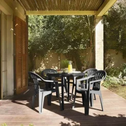 Jardin Gartentisch Lisa Kunststoff Graphit Ø90cm -Garten- & Gewächshäuser Geschäft b6ca2042f17944ca3ddd2237188ea0ea