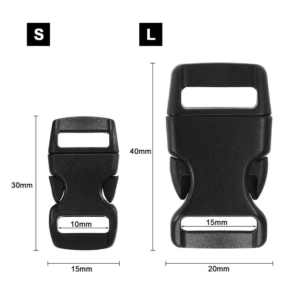 Lixada 20 PCS Contoured Side Release Schnallen Fš¹r Paracord Bracelet Pet Collar Rucksack 9 Lixada 20 PCS Contoured Side Release Schnallen Fš¹r Paracord Bracelet Pet Collar Rucksack – Bild 9