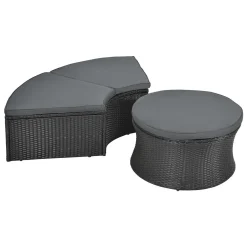 Juskys 2in1 XXL Polyrattan Sonneninsel & Sitzgruppe Puerto Plata – Set Mit Dach, Kissen, Tisch Und Hockern – Liegeinsel Lounge Wetterfest Garten -Garten- & Gewächshäuser Geschäft b70a8cb5e198ec49ee6c2ea246ce66b5