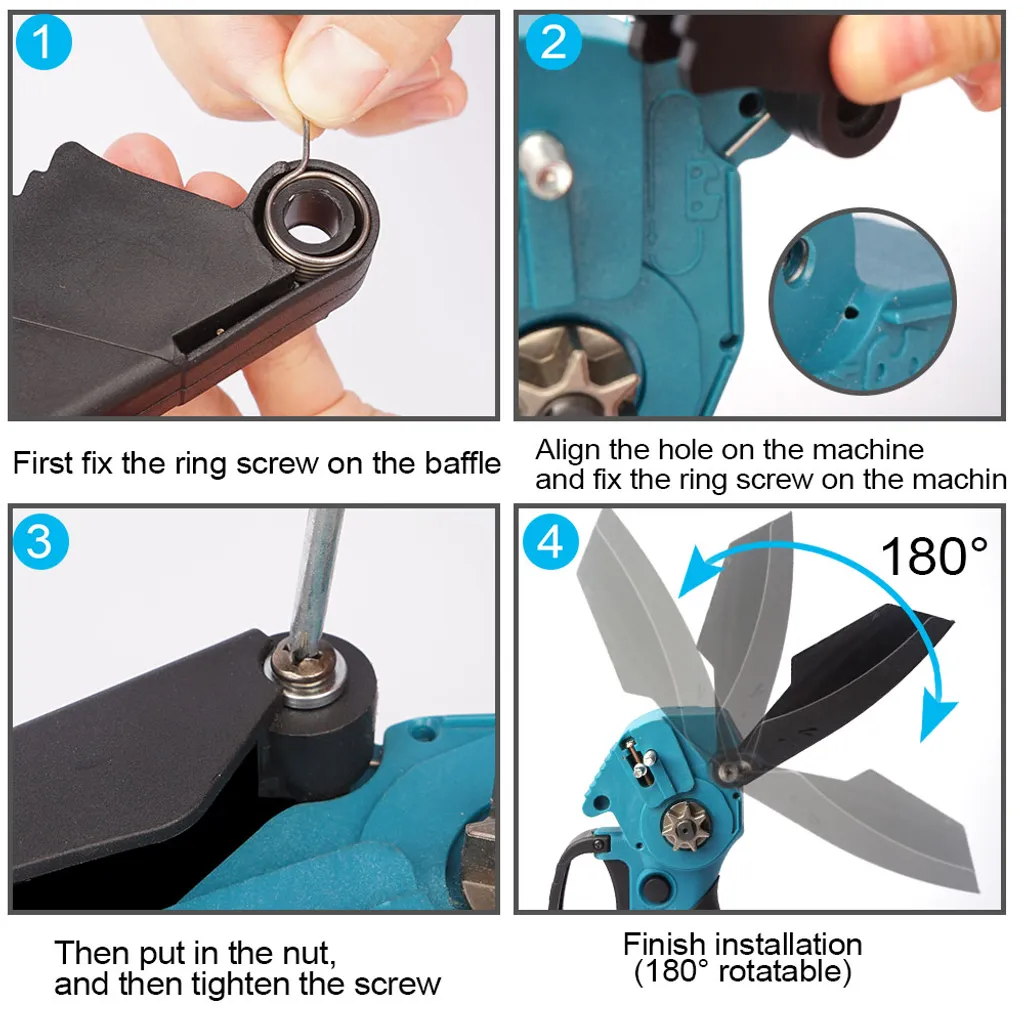 Yofidra 6 Zoll Elektrokettensägen Garten Handkettensäge Mit 4 Ketten (Ohne Akku) 9 Yofidra 6 Zoll Elektrokettensägen Garten Handkettensäge Mit 4 Ketten (Ohne Akku) – Bild 9