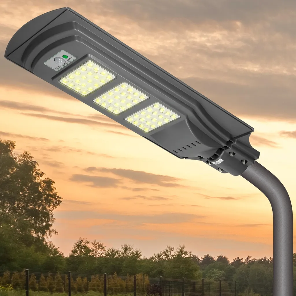 ECD Germany LED Solar Straßenlampe 60W Mit Lichtsteuerung Und Radar-Sensor - 60 LEDs - KaltWeiß - Wasserdicht IP65 - Für Outdoor Garten Wege Einfahrten - Straßenlaterne Straßenleuchte Solarleuchte 7 ECD Germany LED Solar Straßenlampe 60W Mit Lichtsteuerung Und Radar-Sensor - 60 LEDs - KaltWeiß - Wasserdicht IP65 - Für Outdoor Garten Wege Einfahrten - Straßenlaterne Straßenleuchte Solarleuchte – Bild 7