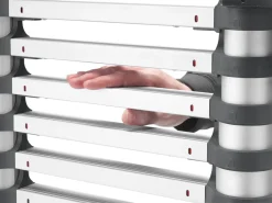 Hailo T80 FlexLine, Aluminium Sicherheits-Teleskopleiter, 9 Sprossen