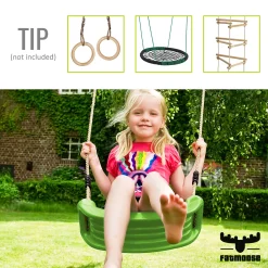 Wickey FATMOOSE Spielturm Klettergerüst JazzyJungle Mit Schaukel & Rutsche, Spielhaus Mit Sandkasten, Leiter & Spiel-Zubehör - Grün -Garten- & Gewächshäuser Geschäft b783e3a2be27ec130114272e28d9e5a8 6