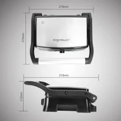 Aigostar Hitte 30HFA - Elektrischer Kontaktgrill,Cool Touch, Antihaft, 1500 Watt 13 Aigostar Hitte 30HFA - Elektrischer Kontaktgrill,Cool Touch, Antihaft, 1500 Watt -Garten- & Gewächshäuser Geschäft b79638b9c6517e38d3bd9038dca0de71