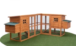 MyAnimal XXXL Hühnerstall MH-13 - Wetterfest & Winterfest - Hochwertiges Kiefernholz (Braun) - Für 8 Hühner - Nistkästen - Etagen Mit Rampen - Sitzstange - Türverriegelungen - Hühnerhaus L-Form 17 MyAnimal XXXL Hühnerstall MH-13 - Wetterfest & Winterfest - Hochwertiges Kiefernholz (Braun) - Für 8 Hühner - Nistkästen - Etagen Mit Rampen - Sitzstange - Türverriegelungen - Hühnerhaus L-Form -Garten- & Gewächshäuser Geschäft b7a0cd0f2cb73da24716be89d7e51d3b