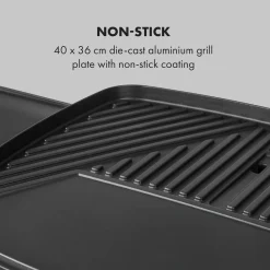 Klarstein Gatsby Elektrogrill Standgrill Tischgrill , Leistung: 2000 W , EasyGrill Concept , Grillfläche: 40 X 36 Cm / Aluminiumdruckguss / Antihaft / Grillhaube , Zwei Seitentische , Ablage Im Standfuß , Stufenloses Thermostat , Fettauffangschale , Schwarz -Garten- & Gewächshäuser Geschäft b7f64d411e4f70519bc20b3aee7ce8ff
