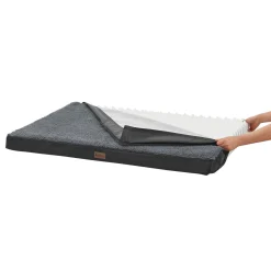 Juskys Hundebett Milow Orthopädisch 92x69cm - Hundekissen Flauschig & Stabil - Bezug Abnehmbar & Waschbar – Hundematte Für Mittlere Hunde - Grau -Garten- & Gewächshäuser Geschäft b7fbc1a727d65e0e3b17d64b0e1ceefc