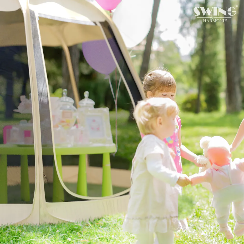 Swing&Harmonie Pavillon Garten PopUp Pavilon Zelt Partyzelt Gartenzelt Iglu Event Pavillion Moskitonetz Sonnenschutz - 10FT - 300cm Anthrazit 2 Swing&Harmonie Pavillon Garten PopUp Pavilon Zelt Partyzelt Gartenzelt Iglu Event Pavillion Moskitonetz Sonnenschutz - 10FT - 300cm Anthrazit – Bild 2