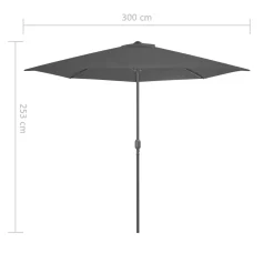 VidaXL Balkon-Sonnenschirm Mit Alu-Mast Anthrazit 300×150 Cm Halbrund 15 VidaXL Balkon-Sonnenschirm Mit Alu-Mast Anthrazit 300×150 Cm Halbrund -Garten- & Gewächshäuser Geschäft b83f4b565c3dfa529bcbfc7f79e56fab