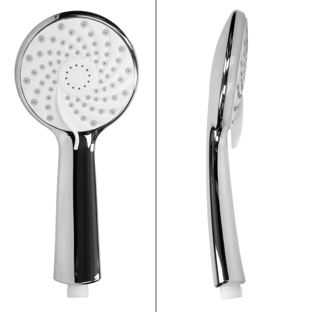 ECD Germany Regendusche Set, Rund, Weiß/Silber, Aus Edelstahl, Anti-Kalk Düsen, Duschbrause Brausekopf Regenduschkopf Einbauduschköpfe Überkopfbrause Dusche Regen Duschset 3 ECD Germany Regendusche Set, Rund, Weiß/Silber, Aus Edelstahl, Anti-Kalk Düsen, Duschbrause Brausekopf Regenduschkopf Einbauduschköpfe Überkopfbrause Dusche Regen Duschset – Bild 3