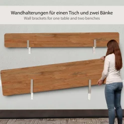ONVAYA® Wandhalterung Für Bierzeltgarnituren | Winkel- Und Haken-Set Für Die Platzsparende Aufbewahrung Einer Kompletten Biertischgarnitur (1 Tisch Mit 2 Bänken) 10 ONVAYA® Wandhalterung Für Bierzeltgarnituren | Winkel- Und Haken-Set Für Die Platzsparende Aufbewahrung Einer Kompletten Biertischgarnitur (1 Tisch Mit 2 Bänken) -Garten- & Gewächshäuser Geschäft b880fc90b7d08ac4eaed37bf2924317a