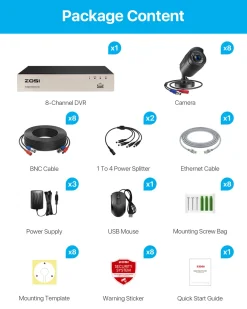 ZOSI 8CH 1080P HDMI DVR Recorder Mit 8x Outdoor 2.0MP Video Überwachungskamera System Ohne Festplatte 17 ZOSI 8CH 1080P HDMI DVR Recorder Mit 8x Outdoor 2.0MP Video Überwachungskamera System Ohne Festplatte -Garten- & Gewächshäuser Geschäft b883ee7230dff155ca07d3bc8955a686