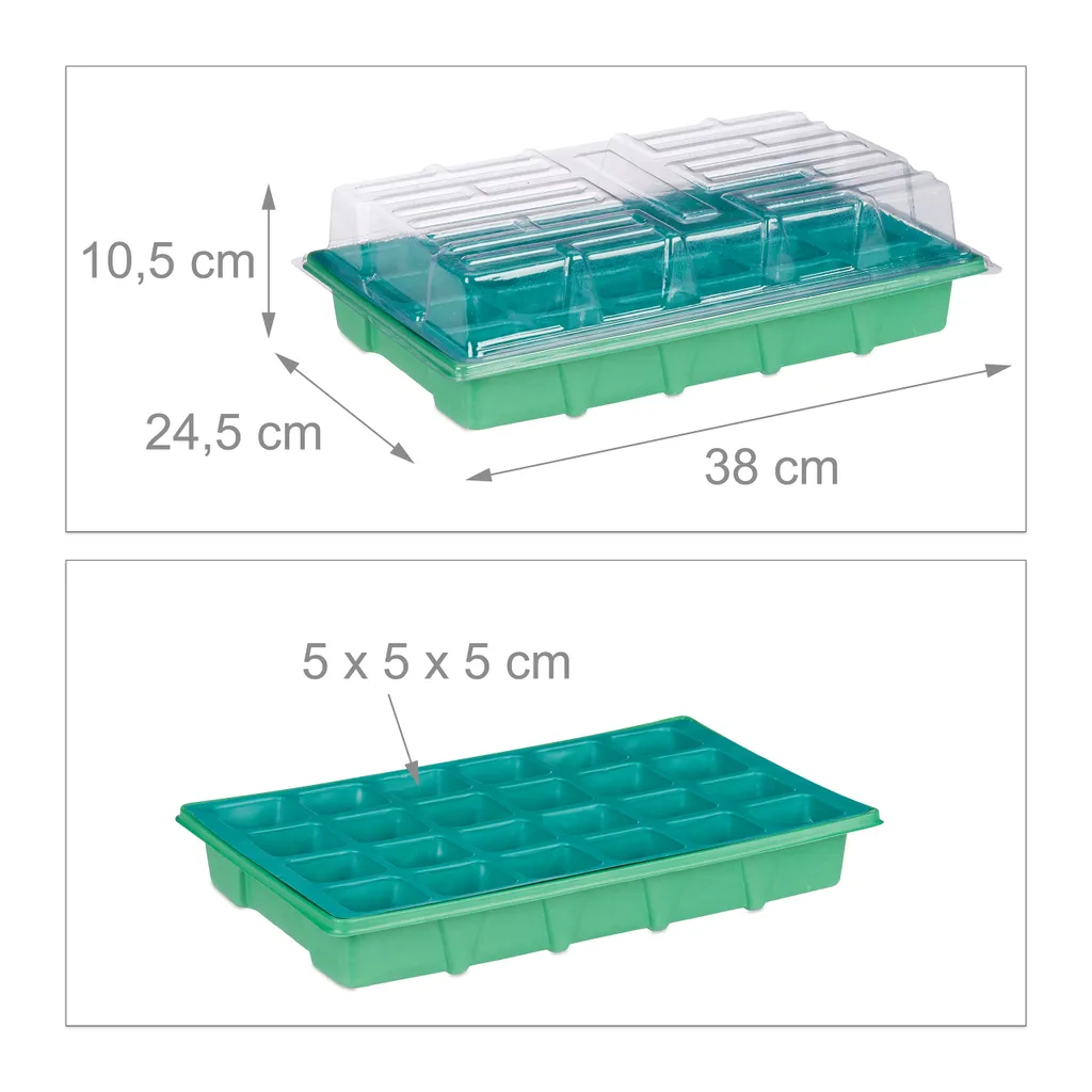 Relaxdays Zimmergewächshaus 24 Fächer 4 Relaxdays Zimmergewächshaus 24 Fächer – Bild 4