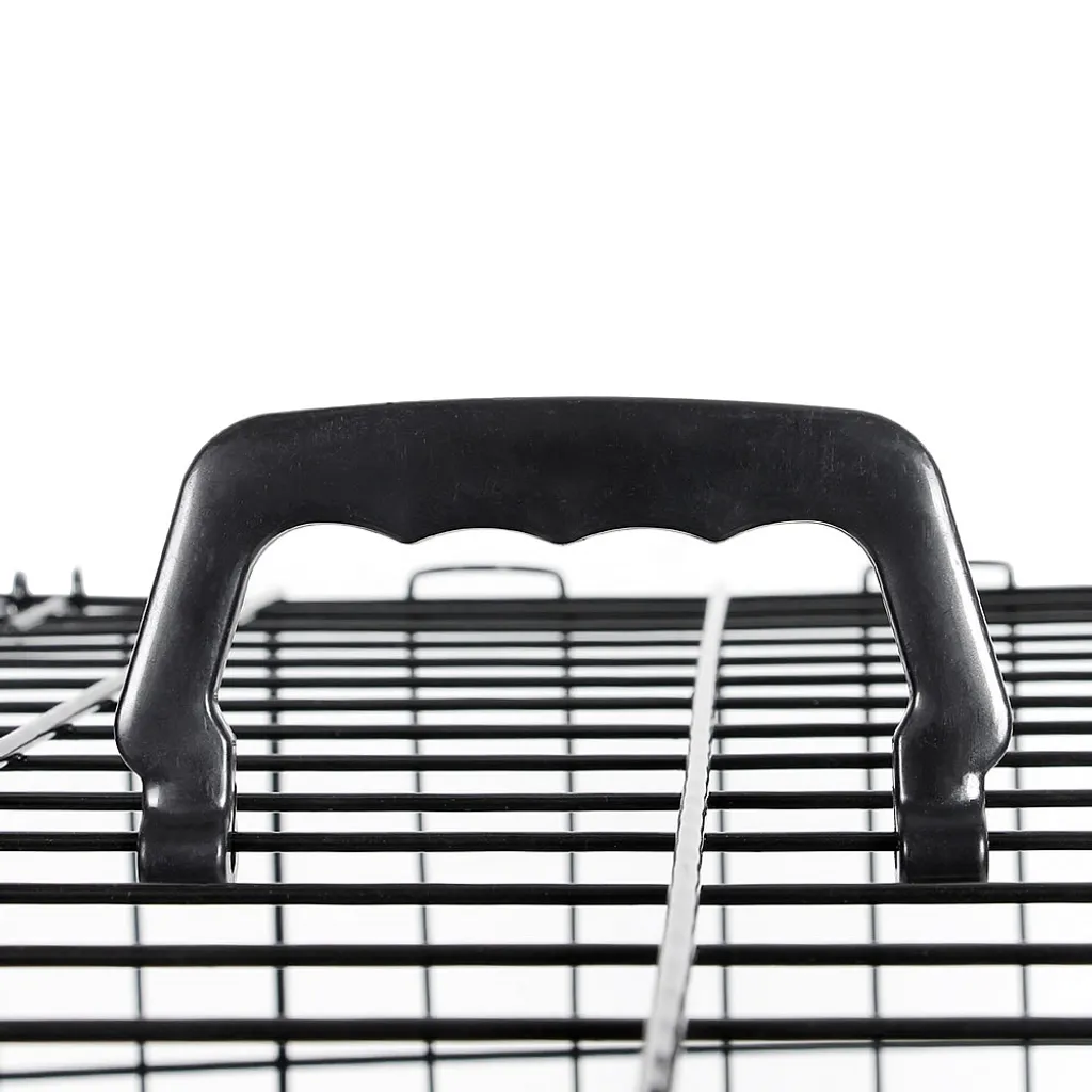 Mucola L Hundetransportbox Hundeklappkäfig Gitter Schwarz 7 Mucola L Hundetransportbox Hundeklappkäfig Gitter Schwarz – Bild 7