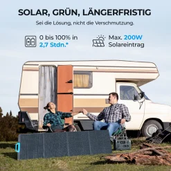 BLUETTI Stromerzeuger EB55 537Wh/700W LiFePO4-Batterie Mit Wechselrichter AC 220V / DC 12V / USB-Steckdosen Solar Generator Stromgenerator Für Camping Wohnwagen -Garten- & Gewächshäuser Geschäft b8eee58c1200fab53a09bb65442e80b6