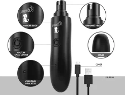 Pecute Krallenschleifer Für Hunde Und Katzen,elektrischer Krallenschneider, 2 Geschwindigkeit USB Aufladbar,Superleise,mit 2 Schleifköpfen (schwarz) 16 Pecute Krallenschleifer Für Hunde Und Katzen,elektrischer Krallenschneider, 2 Geschwindigkeit USB Aufladbar,Superleise,mit 2 Schleifköpfen (schwarz) -Garten- & Gewächshäuser Geschäft b927d7571945a9cb0f6028008fe9b8b7