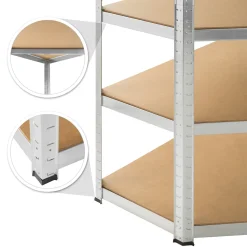 Tectake Schwerlastregal Eckregal Mit 5 Böden - Braun -Garten- & Gewächshäuser Geschäft b97db325baf4905c11714f9859cfb5cc