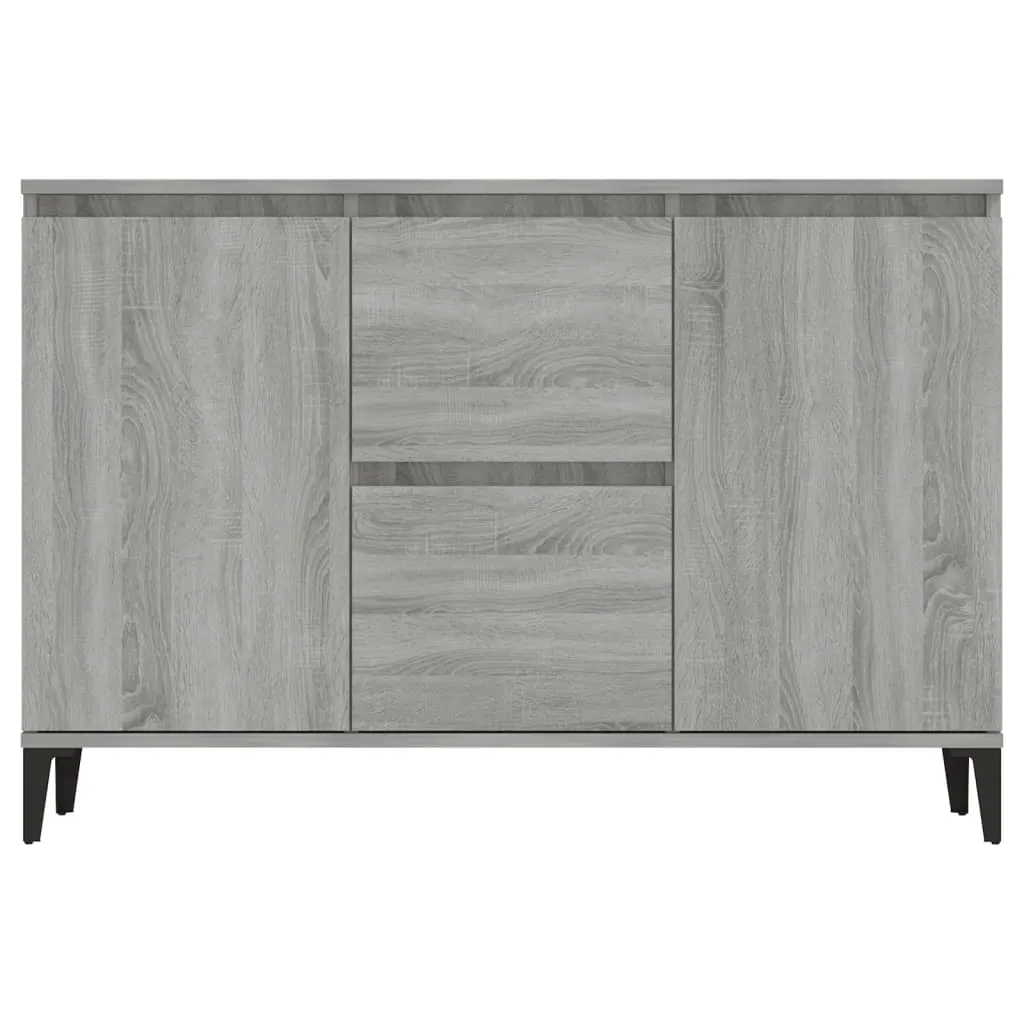 VidaXL Sideboard Grau Sonoma 104x35x70 Cm Holzwerkstoff 3 VidaXL Sideboard Grau Sonoma 104x35x70 Cm Holzwerkstoff – Bild 3