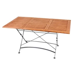 Garden Pleasure Ausziehtisch Wien 100/150x90 Garten Tisch Esstisch Holz Biergarten Klappbar