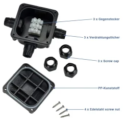 Wolketon Verteilerdose Abzweigdose 10er IP68 Wasserdichte 3-Wege-Verbindungsdose Erdkabel Schwarz Elektrischer Aussenverteilerdose Kabeleinfuehrungen 10 Wolketon Verteilerdose Abzweigdose 10er IP68 Wasserdichte 3-Wege-Verbindungsdose Erdkabel Schwarz Elektrischer Aussenverteilerdose Kabeleinfuehrungen -Garten- & Gewächshäuser Geschäft b9af23853b5ba561cd1726f911db10d4