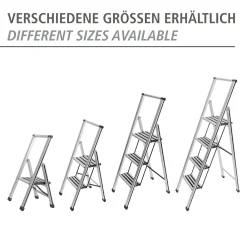 Wenko Alu-Design Klapptrittleiter 2-stufig Silber -Garten- & Gewächshäuser Geschäft b9c5bc8b7405a4b27d6e43aa00187600 1