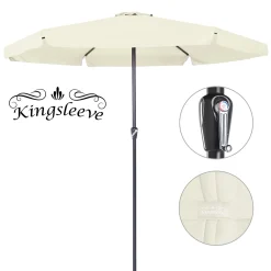 Deuba Kingsleeve Sonnenschirm 330 Cm Mit Kurbel Knickbar Wasserfest Alu Groß Rund Balkon Terrasse Garten Balkonschirm Kurbelschirm Marktschirm, Farbe:beige 10 Deuba Kingsleeve Sonnenschirm 330 Cm Mit Kurbel Knickbar Wasserfest Alu Groß Rund Balkon Terrasse Garten Balkonschirm Kurbelschirm Marktschirm, Farbe:beige -Garten- & Gewächshäuser Geschäft b9dd936e355db3f5c4faabfaeada0de7
