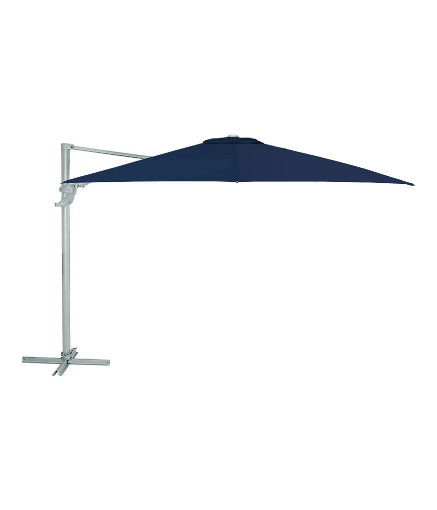 Dehner Ampelschirm Zypern, Eckig, Mit UV-Schutz 80+, 264 X 300 X 300 Cm, Aluminium/Polyester/Stahl, Dunkelblau 1 Dehner Ampelschirm Zypern, Eckig, Mit UV-Schutz 80+, 264 X 300 X 300 Cm, Aluminium/Polyester/Stahl, Dunkelblau