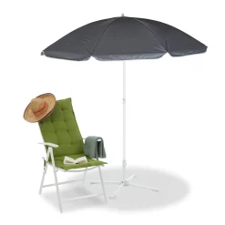 Relaxdays Grauer Sonnenschirm 160 Cm