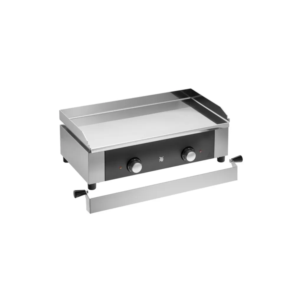WMF Profi Plus Plancha Grill 74x38 Cm, Teppanyaki Grill, Elektrogrill Für Balkon, Tischgrill Mit Edelstahl Grillplatte, Bis 300°C, 2 Kochzonen, 3200W 6 WMF Profi Plus Plancha Grill 74x38 Cm, Teppanyaki Grill, Elektrogrill Für Balkon, Tischgrill Mit Edelstahl Grillplatte, Bis 300°C, 2 Kochzonen, 3200W – Bild 6