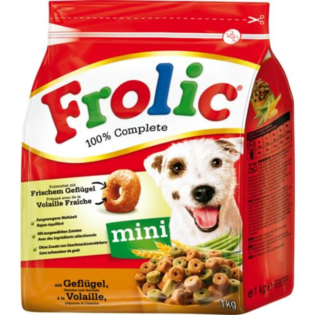 Frolic Mini Mit Geflügel, Gemüse & Getreide (1 Kg) 2 Frolic Mini Mit Geflügel, Gemüse & Getreide (1 Kg) – Bild 2