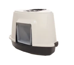 Dehner Ecktoilette Emil Mit Kohlefilter, Ca. 56 X 42 X 40 Cm, Kunststoff, Dunkelgrau