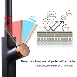 Aihom Wasserhahn Küche Schwarz Küchenarmatur Ausziehbar 360° Drehbar Wasserhahn Ausziehbar Mischbatterie Mit 2 Strahlarten Küchenarmatur Hochdruck Mit Höhe Bogenauslauf, Schwarz 16 Aihom Wasserhahn Küche Schwarz Küchenarmatur Ausziehbar 360° Drehbar Wasserhahn Ausziehbar Mischbatterie Mit 2 Strahlarten Küchenarmatur Hochdruck Mit Höhe Bogenauslauf, Schwarz -Garten- & Gewächshäuser Geschäft bab4be1c510954f00783a3567b64855e