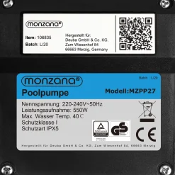 Monzana Sandfilteranlage 11.000 L/h Vorfilter 30 Liter Tank 7 Wege Ventil Inkl. 25kg Filterglas Sandfilter Filteranlage -Garten- & Gewächshäuser Geschäft bad3dfb5771efc9246d41a0f3969a3bf
