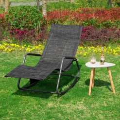 SoBuy OGS47-MS Schaukelliege Sonnenliege Mit Seitentasche Gartenliege Relaxstuhl Schwingliege Schwarz/Grau Belastbarkeit 150 Kg 8 SoBuy OGS47-MS Schaukelliege Sonnenliege Mit Seitentasche Gartenliege Relaxstuhl Schwingliege Schwarz/Grau Belastbarkeit 150 Kg -Garten- & Gewächshäuser Geschäft baea4778201a67cd02ed4e2ac9f0a3c4