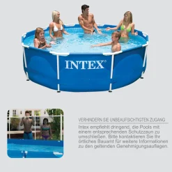 INTEX Frame Pool - Set Rondo Ø 305 X 76cm, Farbe: Blau; 128202NP -Garten- & Gewächshäuser Geschäft bb1584309040dc3e0e59b737925a4f29 1