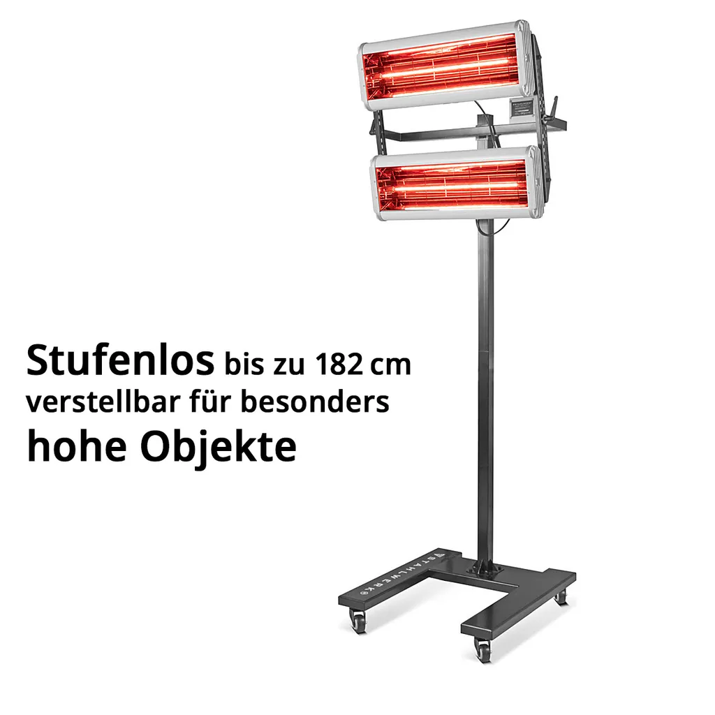 STAHLWERK Infrarot Lacktrockner 2.400 W Mit Stativ Infrarottrockner IR Strahler 3 STAHLWERK Infrarot Lacktrockner 2.400 W Mit Stativ Infrarottrockner IR Strahler – Bild 3