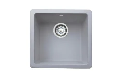 Keton Granitspüle Küchenspüle Granit Einbauspüle Spülbecken Spüle Granit Grau 37x39cm