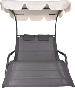 Garden Pleasure Doppel Schaukelliege SERIFOS Relaxliege Gartenliege Liege Garten Möbel + Dach -Garten- & Gewächshäuser Geschäft bb4e4879327eaaaa12d9ee80aa7243fb