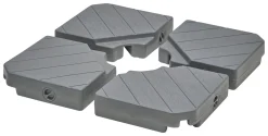 COUNTRYSIDE® Sonnenschirm-Beschwerplatten-4er Set | Sonnenschirmständer