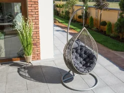 Hobbygarden Schaukelkissen Moon Schaukelauflagen Hängeschaukel Hängesessel Polster Kissen Auflagen Gartenmöbel Kissen Gartenschaukel Wintergarten Antrazit -Garten- & Gewächshäuser Geschäft bb725a6c30a98842dd5c3362cb622266