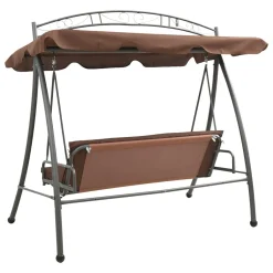 VidaXL Hollywoodschaukel Mit Bettfunktion Und Dach Kaffeebraun -Garten- & Gewächshäuser Geschäft bb8eb755a21f8220178d704da3bfbd2e