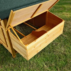 Mucola Geflügelstall Hühnerstall Hühnerhaus Hasenstall Freilauf Holz Kaninchenkäfig XXL Stall Kleintierstall Freigehege Auslauf Käfig -Garten- & Gewächshäuser Geschäft bb92c85fa7774973fa640bff5f859edd