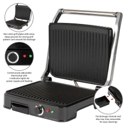 Clatronic KG 3487 Kontaktgrill Für Beidseitiges, Fettfreies Grillen, Antihaftbeschichtete Grillplatten, Edelstahlgehäuse, Silber 9 Clatronic KG 3487 Kontaktgrill Für Beidseitiges, Fettfreies Grillen, Antihaftbeschichtete Grillplatten, Edelstahlgehäuse, Silber -Garten- & Gewächshäuser Geschäft bb9ab25f72120560c67a2a10c95b0a26