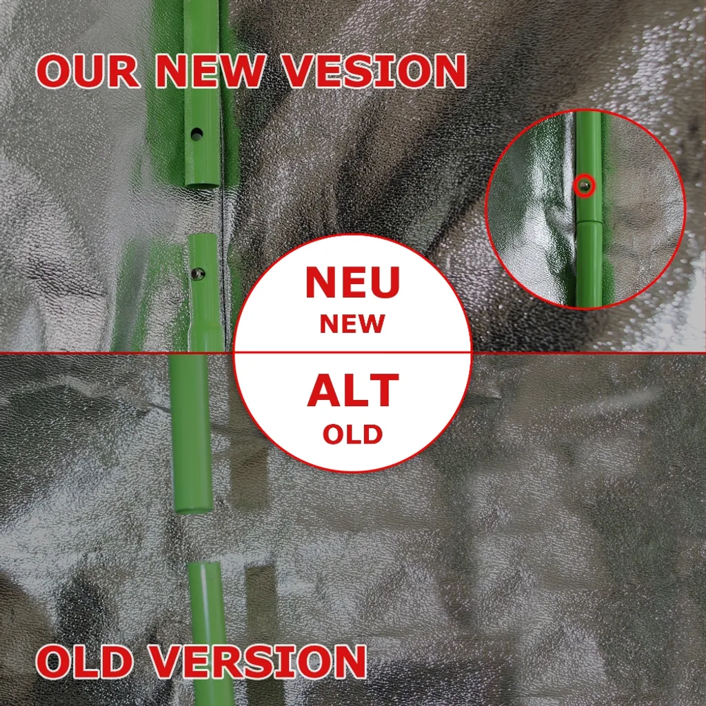 Mucola Growbox Gewächshaus Schwarz Grün Indoor Pflanzenzelt Zuchtzelt Dachschräge Zuchtschrank Grow Tent Frühbeet Zimmergewächshaus Growschrank Growroom 3 Mucola Growbox Gewächshaus Schwarz Grün Indoor Pflanzenzelt Zuchtzelt Dachschräge Zuchtschrank Grow Tent Frühbeet Zimmergewächshaus Growschrank Growroom – Bild 3