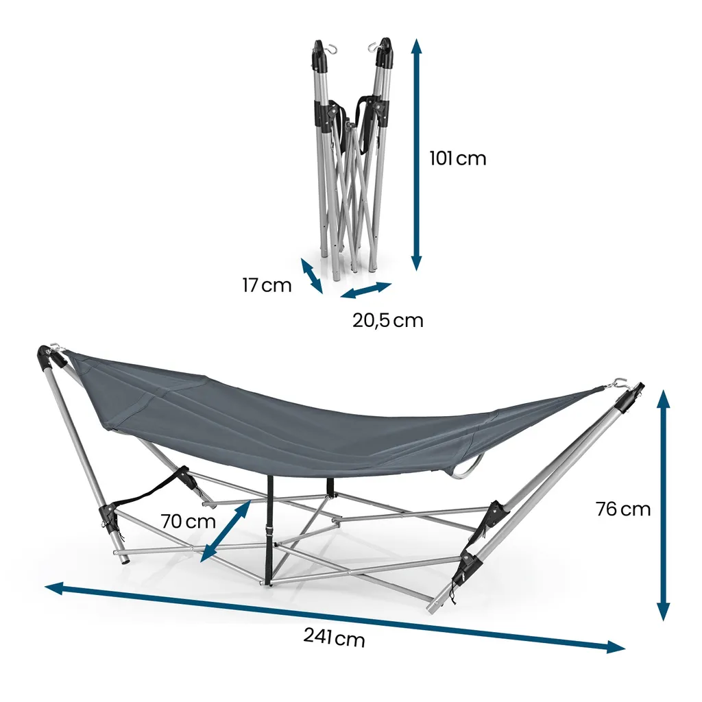 Maxxworld Hoberg Klappbare Hängematte 3 Maxxworld Hoberg Klappbare Hängematte – Bild 3
