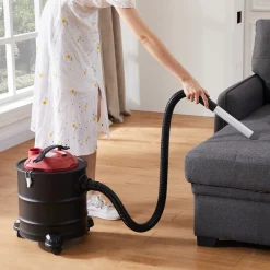 AREBOS Aschesauger 1200W | 20L | Mit 3 Rollen | Inkl. HEPA Filter | Schwarz/Rot -Garten- & Gewächshäuser Geschäft bbd9de9c7aab467a70a8b543ce6a5b8a