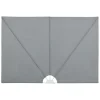 VidaXL Faltbarer Terrassen-Seitenfächer Grau 400×200 Cm