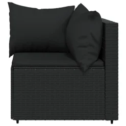 VidaXL 3-tlg. Garten-Lounge-Set Mit Kissen Schwarz Poly Rattan -Garten- & Gewächshäuser Geschäft bc23cbf009d1bb3a7e431538f8f590c4