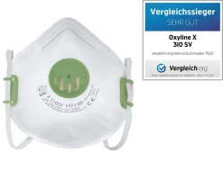 OxyLine 10x Profi Atemschutz FFP3 Schutz Maske Mit Ventil - Wiederverwendbar - 99% Filterung - Hergestellt In Der EU -Garten- & Gewächshäuser Geschäft bc2537f62ad01c16988d88e3fd2e530b 1